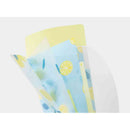 ミドリ 3ポケットクリアホルダー＜A5スリム＞ フラップ付 レモン柄 1個