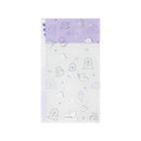 ミドリ 3ポケットクリアホルダー＜A5スリム＞ フラップ付 おばけ柄 1個