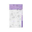 ミドリ 3ポケットクリアホルダー＜A5スリム＞ フラップ付 おばけ柄 1個