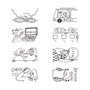 ミドリ スタンプ 回転印 ダイヤル 推し活柄 1個