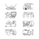 ミドリ スタンプ 回転印 ダイヤル 推し活柄 1個