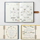 ミドリ スタンプ 回転印 ダイヤル 飾り柄 1個