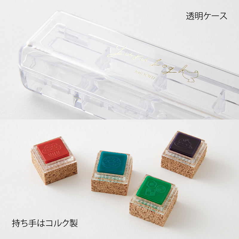 デザインフィル スタンプ 浸透印 ゆるログ スイーツ柄 1個