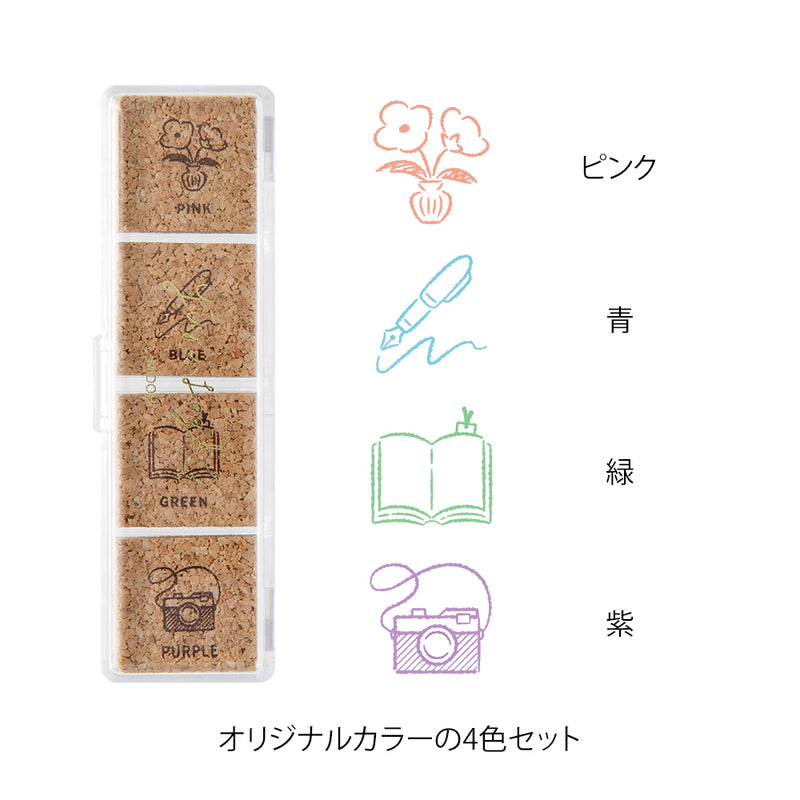 デザインフィル スタンプ 浸透印 ゆるログ 暮らし柄 1個