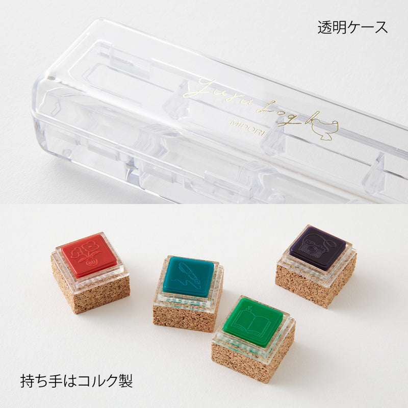 デザインフィル スタンプ 浸透印 ゆるログ 暮らし柄 1個