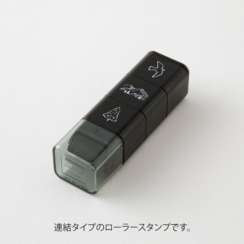 デザインフィル スタンプ ローラー 山の景色柄 1個