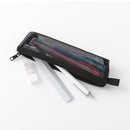 ミドリ メッシュペンケース 黒A 1個