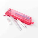 ミドリ メッシュペンケース ピンクA 1個