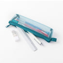 ミドリ メッシュペンケース 青A 1個