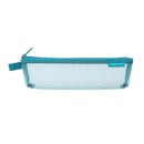 ミドリ メッシュペンケース 青A 1個