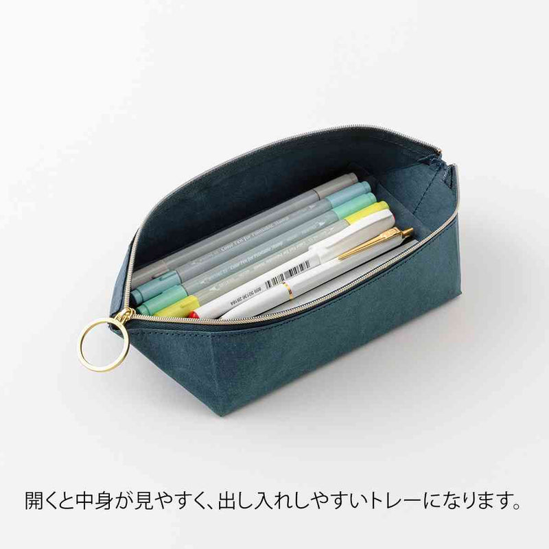 ミドリ ペントレーポーチ 紺 1個