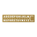 ミドリ TRC ブラス テンプレート ブックマーク アルファベット 1個