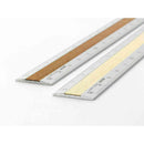 ミドリ アルミ&ウッド定規＜15cm＞ うす茶 1個