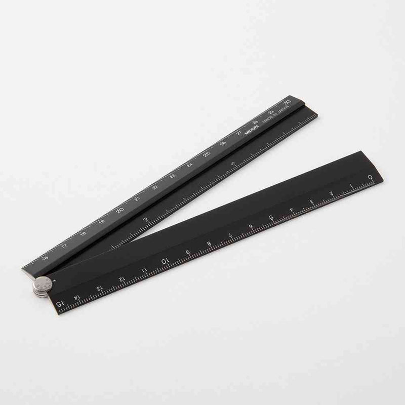 ミドリ アルミ マルチ定規＜30cm＞ 黒A 1個