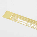 ミドリ クリップルーラー 飾り罫柄A 1個