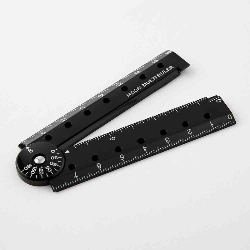 ミドリ マルチ定規＜16cm＞ 黒A 1個