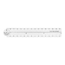 デザインフィル ミドリ マルチ定規 30cm 透明A 1個入