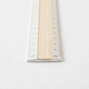 ミドリ アルミ&ウッド定規＜15cm＞ アイボリー 1個