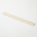 ミドリ アルミ&ウッド定規＜15cm＞ アイボリー 1個