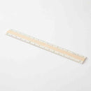 ミドリ アルミ&ウッド定規＜15cm＞ アイボリー 1個