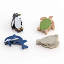 ミドリ マグネットクリップ 水族館柄 1パック4種