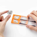 ミドリ エッチングクリップス 小動物柄 16個入