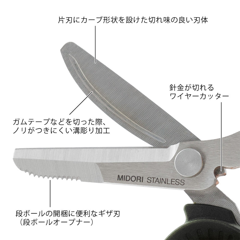 ミドリ 携帯マルチハサミ 黒 1個