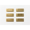 ミドリ TRC ブラス ラベル プレート 1パック（ 6個入）