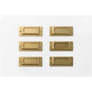 ミドリ TRC ブラス ラベル プレート 1パック（ 6個入）