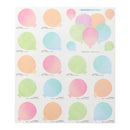 ミドリ カラー色紙用シール 半透明 風船柄 タイトルシール:1枚入、記入用シール:16枚入個