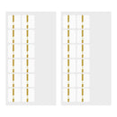 ミドリ インデックスラベル チラット 数字 金 2シート（24枚）