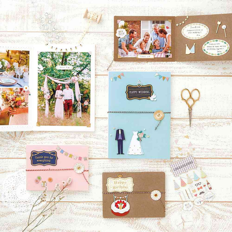 ミドリ シール2358 PCM タイトル 結婚式柄 1シート
