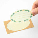 ミドリ シール2362 PCM ラベル グリーン柄 12枚入（3柄×4枚）