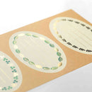 ミドリ シール2362 PCM ラベル グリーン柄 12枚入（3柄×4枚）