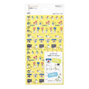 ミドリ シール2385 達成 応援 オジサン柄 1シート