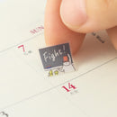 ミドリ シール2385 達成 応援 オジサン柄 1シート