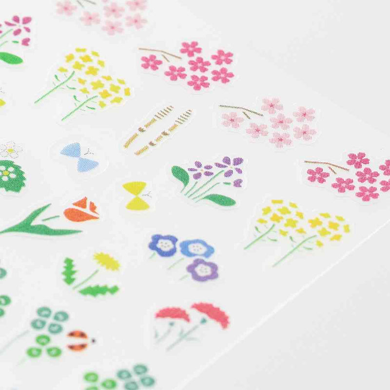 ミドリ シール2391 季節 植物柄 1シート