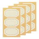 ミドリ シール2441 PCM ラベル フレーム柄 12枚入（3柄×4枚）