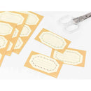 ミドリ シール2441 PCM ラベル フレーム柄 12枚入（3柄×4枚）