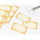 ミドリ シール2441 PCM ラベル フレーム柄 12枚入（3柄×4枚）