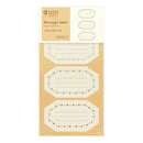 ミドリ シール2441 PCM ラベル フレーム柄 12枚入（3柄×4枚）