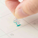 ミドリ シール2456 達成 ダイエット動物柄 1パック