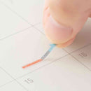 ミドリ シール2458 予定 矢印柄 パステル 1パック