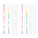 ミドリ インデックスラベル S  チラット 24色 ビビッド 2シート（48枚）入