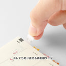 ミドリ インデックスラベル S  チラット 数字 カラー 2シート（48枚）入