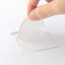 ミドリ カラー色紙用シール 半透明 ドット柄 タイトルシール／1枚入 記入用シール／16枚入