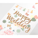 ミドリ シール2513 PCM タイトル 結婚式 ケーキ柄 1シート入