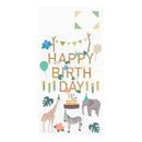 ミドリ シール2514 PCM タイトル 誕生日 動物柄 1シート入