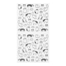 ミドリ シール2554 おしゃべり ネコ柄 1シート入