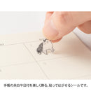 ミドリ シール2554 おしゃべり ネコ柄 1シート入